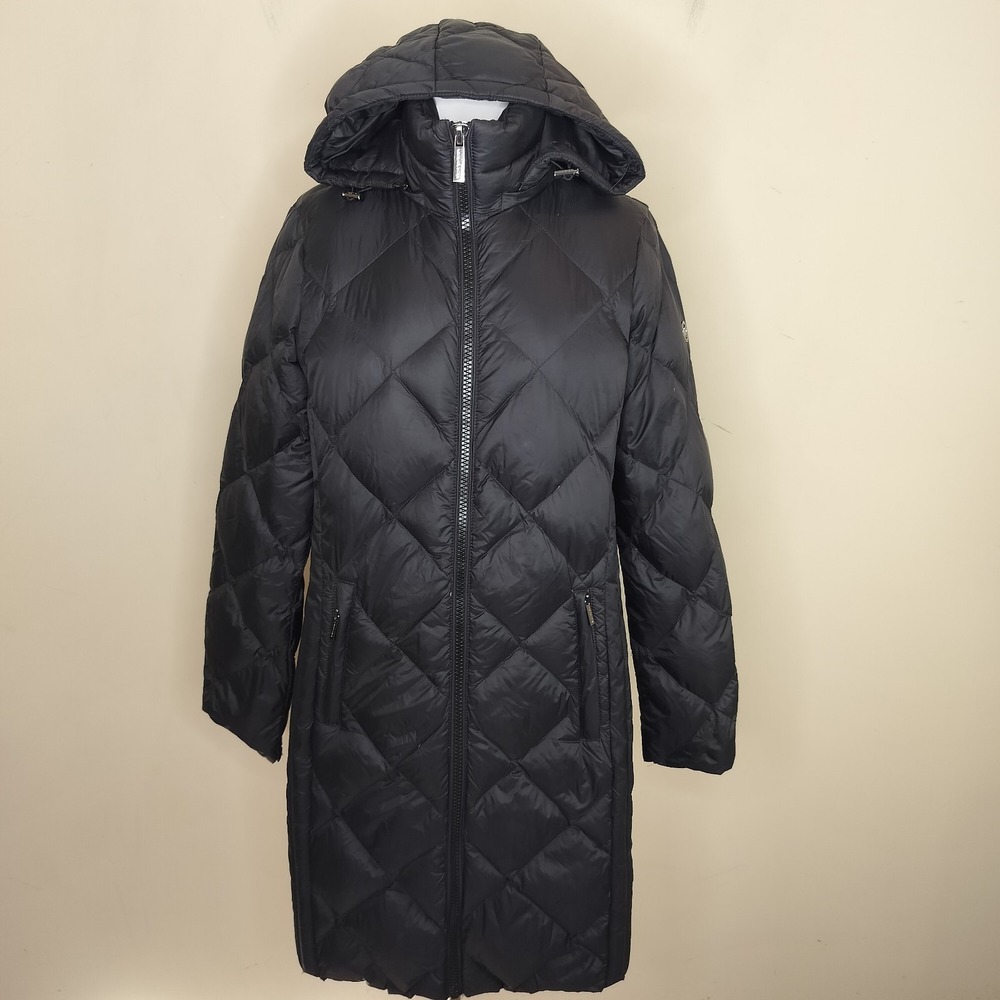 Michael Kors Down Puffer Coat Packable Hooded Zip Up